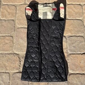 Burberry Black Quilted Insert Vest With COA